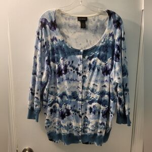 Lane Bryant cardigan size 26/28 Tye Dye